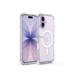X-ONE Dropguard Pro compatible with MagSafe for iPhone 17 glitter white