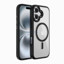 X-ONE Dropguard 2S compatible with MagSafe for iPhone 17 black transparent