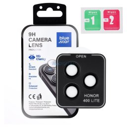 Tempered Glass Camera Lens Protector for Honor 400 LITE Blue Star Easy Install black