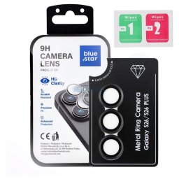 Tempered Glass Camera Lens Protector for Samsung S26 Blue Star Easy Install black