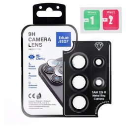 Tempered Glass Camera Lens Protector for Samsung S26 ULTRA Blue Star Easy Install black