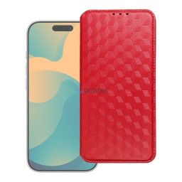 Flip case for Xiaomi 17 PRO / 18 PRO Cubic Book red
