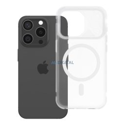 Case for iPhone 15 PRO Aurora compatible with MagSafe white