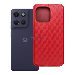 Flip case for Motorola G17 POWER Cubic Book red