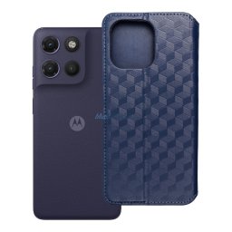 Flip case for Motorola G17 POWER Cubic Book blue