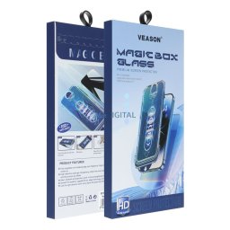 6D Pro Veason Easy-Install Glass + Applicator - for Iphone 18 Pro Max black