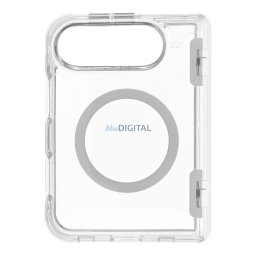 Case for iPhone Duo Forcell F-Protect 4sD-i Clear 2.5 mm Premium Hinge compatible with MagSafe transparent