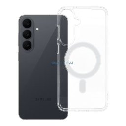 Case for Samsung S26 FE / S25 FE Clear Mag Cover (MID) compatible with MagSafe transparent