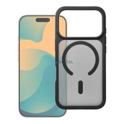 Case for iPhone 7 / 8 / SE2 Forcell F-Protect Smoke Hybrid Premium Lite compatible with MagSafe black