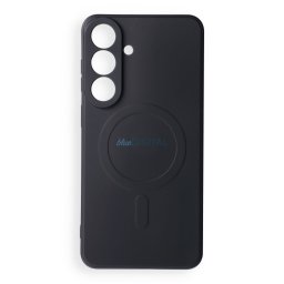 Case for Samsung S26 FE Silicone Mag Cover compatible with MagSafe (camera protection) black