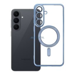 Case for Samsung S26 FE Electro Mag Cover compatible with MagSafe blue