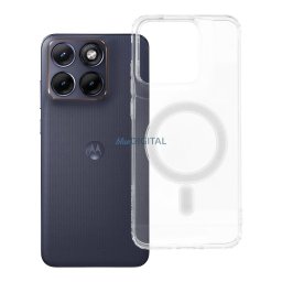 Case for Motorola Edge 70 Fusion Clear Mag Cover (MID) compatible z MagSafe transparent