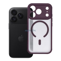 Case for iPhone 18 Pro / 17 Pro Full Matte Mag Cover compatible with MagSafe burgundy