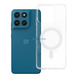 Case for Motorola G57 / G57 Power Clear Mag Cover (MID) compatible z MagSafe transparent