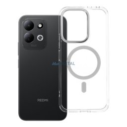 Case for Xiaomi Redmi 17 4G / 5G Frame Clear Hybrid Mag Cover compatible with MagSafe transparent