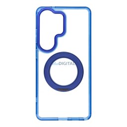 Case for Samsung S26 Ultra Frame Circle Stand compatible with MagSafe navy blue