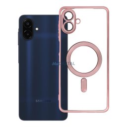 Case for Samsung A08 Electro Mag Cover compatible with MagSafe gold-rose