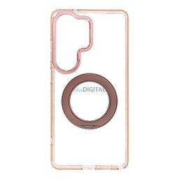 Case for Samsung S26 Ultra Frame Circle Stand compatible with MagSafe gold
