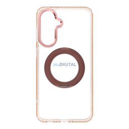 Case for Samsung A36 Frame Circle Stand compatible with MagSafe gold