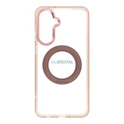 Case for Samsung A56 Frame Circle Stand compatible with MagSafe gold