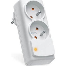 Extension cord 2 sockets ACAR Mini AGD 16A gray