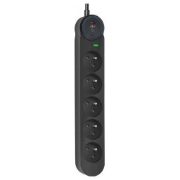 Extension cord 5 sockets Art F2115 5 m black