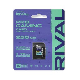 GOODRAM RIVAL Memory card microSD 256GB 100MB/s class 10 UHS-I V30 with adapter SD