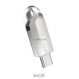 Pendrive 64GB USB 3.0 (USB A + USB C) Hoco UD8 nickel