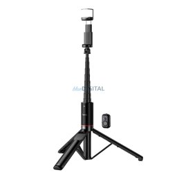 Selfie stick tripod with remote control + LED light Hoco K34 black