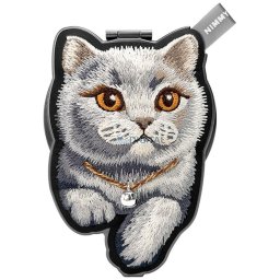 NIMMY magnetic hanger DENIM FASHION BRITISH SHORTHAIR CAT black
