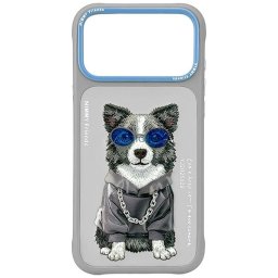 NIMMY case GLASSES COOL DOG for IPHONE 18 Pro Max/17 Pro Max grey