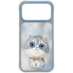 NIMMY case BIG EYED SILVER SHADED CAT for IPHONE 18 Pro Max/17 Pro Max grey