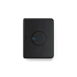 Locator compatible with Apple Find My Satechi FindAll Passport Cover shape Vegan Leather ST-VPCK black