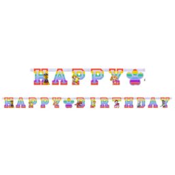 Mancs Őrjárat Happy Birthday felirat FSC 2 méter Nr2