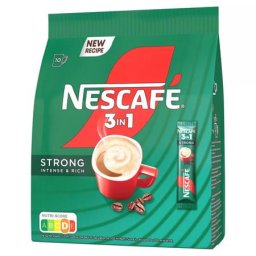NESCAFE Instant kávé stick, 10x14 g, NESCAFÉ, 3in1 "Strong"