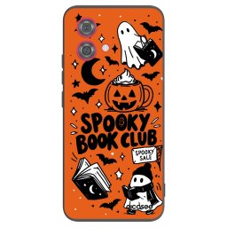 Fekete szilikon tok az alábbi mobiltelefonokra Motorola Moto G84 5G - Spooky book club