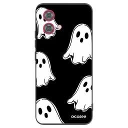 Fekete szilikon tok az alábbi mobiltelefonokra Motorola Moto G84 5G - Black ghosts