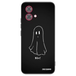 Fekete szilikon tok az alábbi mobiltelefonokra Motorola Moto G84 5G - Ghost 2