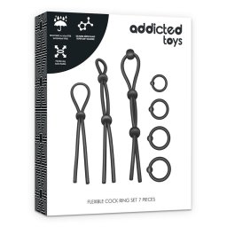 Addicted Toys - 7 darabos péniszgyűrű készlet