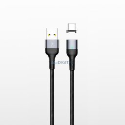 USAMS Kabel magnetyczny U28 lightning2.4A Fast Charge 1m pleciony stalowy/tarnish SJ326USB01 (US-SJ326)