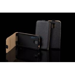 Nokia Lumia 830 fekete szilikon keretes vékony flip tok