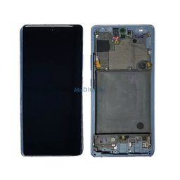 Samsung Galaxy A71 5G LCD + érintőpanel kerettel, kék, gyári, SM-A716