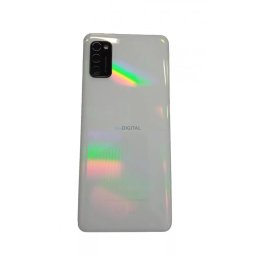 Samsung Galaxy A41 gyári készülék hátlap, bontott, kamera lencsével, fehér, SM-A415