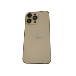 iPhone 13 Pro (6.1") készülék hátlap, kamera lencsével / sim tálcával, akkufedél, arany, AAA+ minőségű