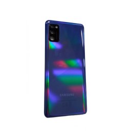 Samsung Galaxy A41 gyári készülék hátlap, bontott, kamera lencsével, kék, SM-A415
