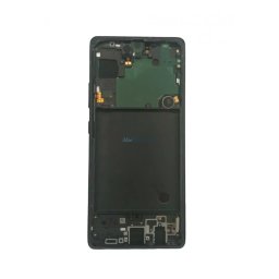 Samsung Galaxy A71 5G LCD + érintőpanel kerettel, fekete, gyári, SM-A716