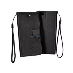 Samsung Galaxy Note 10 Lite /A81 telefon tok, könyvtok, oldalra nyíló tok, mágnesesen záródó, SM-N770, fekete, Fancy