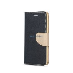 FANCY univerzális 6,1"-6,7" fekete-arany szilikon keretes könyvtok