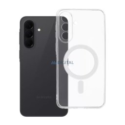 Samsung Galaxy S26 FE szilikon tok, átlátszó, 2mm, magsafe, kamera védelemmel, Clear Mag
