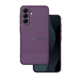 Samsung Galaxy A36 / A56 hátlap tok, TPU tok, kamera védelemmel, lila, SM-A366, SM-A566, Simple carbon